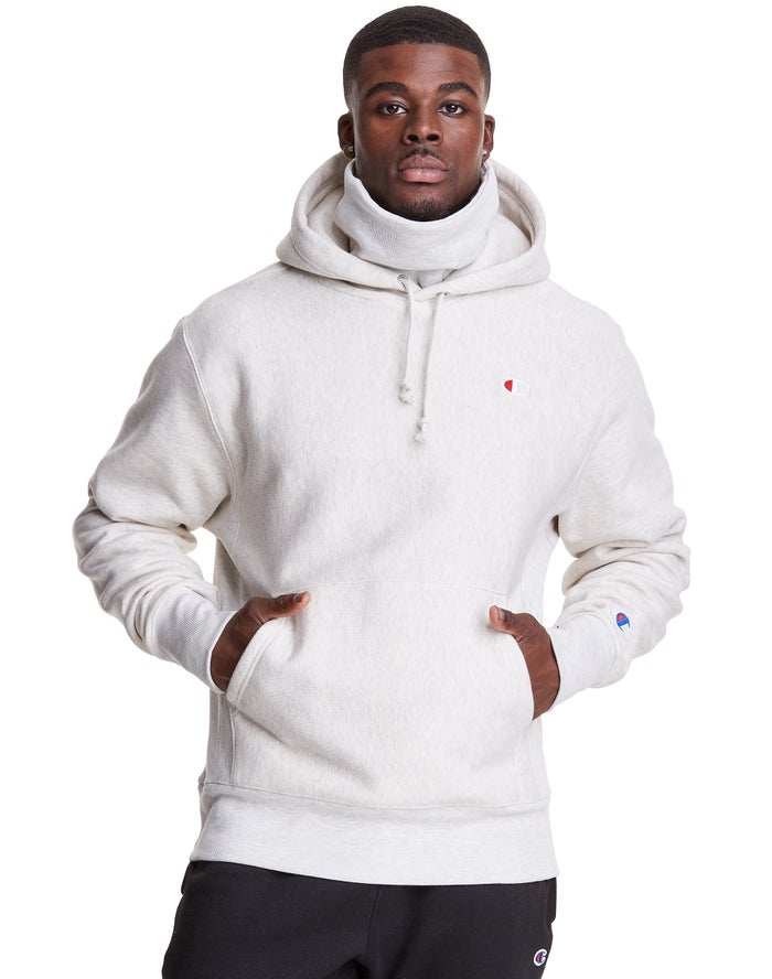 Champion white on sale hoodie reverse weave